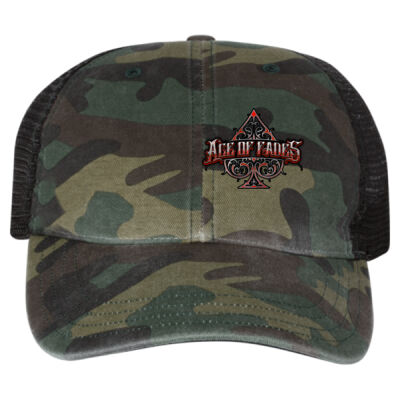 Ace of Fades - Garment Washed Printed Trucker Cap Thumbnail