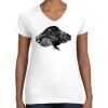 Women's Fine Jersey V-Neck Tee Thumbnail